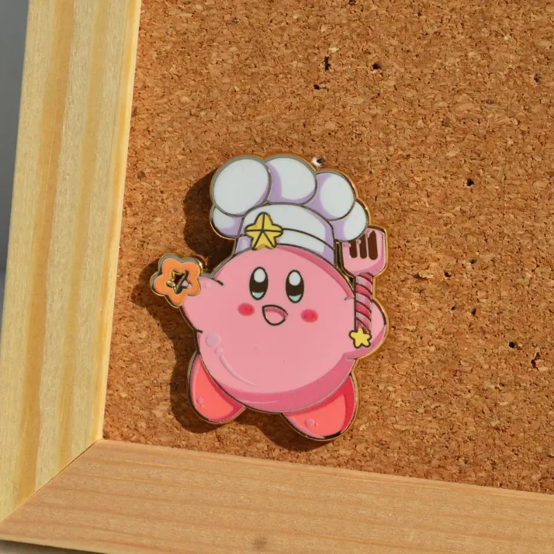 Kirby Anime Pin Cartoon and Anime Derivative Accessories Bags Decorations Girls Cute Badge Clothes Brooch Birthday Party Gifts