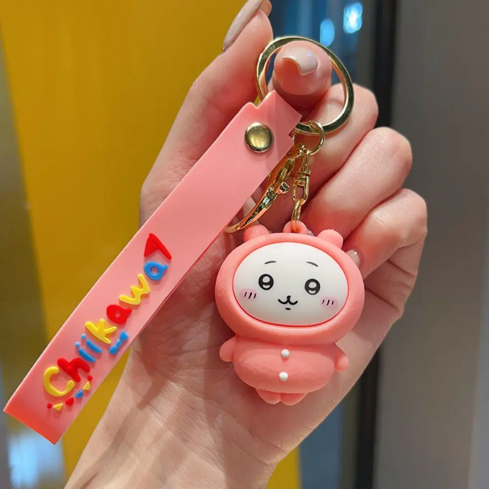 Cartoon Chiikawa Hachiware Doll Keychain Kawaii Usagi Student Schoolbag Decoration Pendant Car Keychain Accessory Girls Gifts