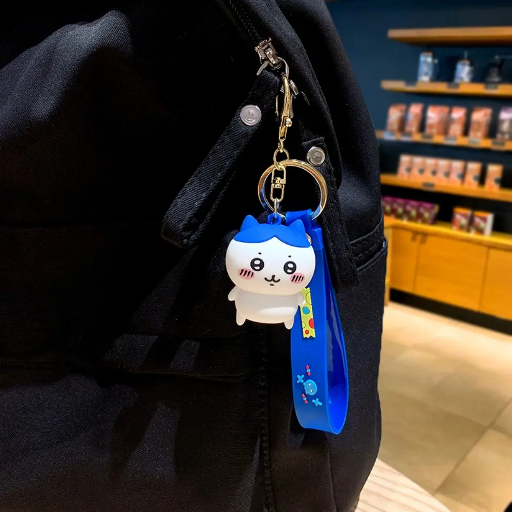Cartoon Chiikawa Hachiware Doll Keychain Kawaii Usagi Student Schoolbag Decoration Pendant Car Keychain Accessory Girls Gifts