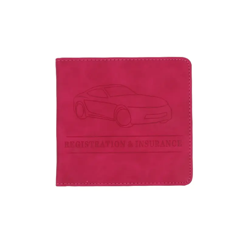 Car Registration Driver's License And Insurance Card Holder - Leather Vehicle Glove Box Automobile Documents Paperwork Organizer