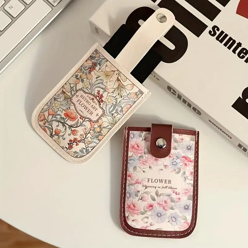 Creative Card Pockets PU Leather Mini Wallets RFID Blocking ID Card Holder Laminated Concealed Pull-out Business Card Case