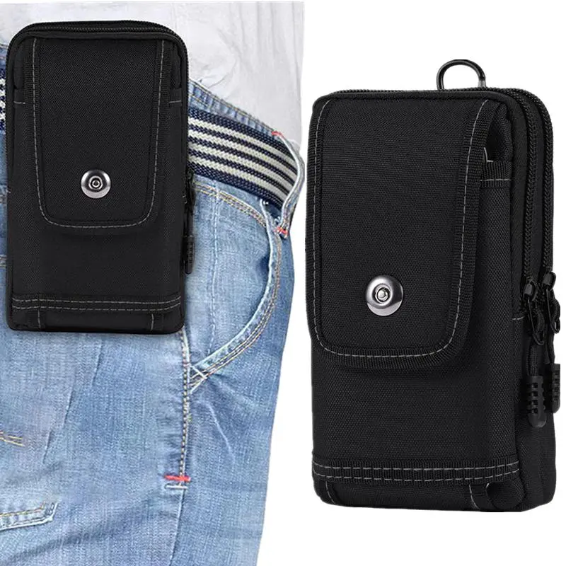 Tactical Molle Bag Sports Belt Waist Bag Men Double Layer Mobile Phone Pouch Camping Hunting Fanny Pack Utility EDC Pack