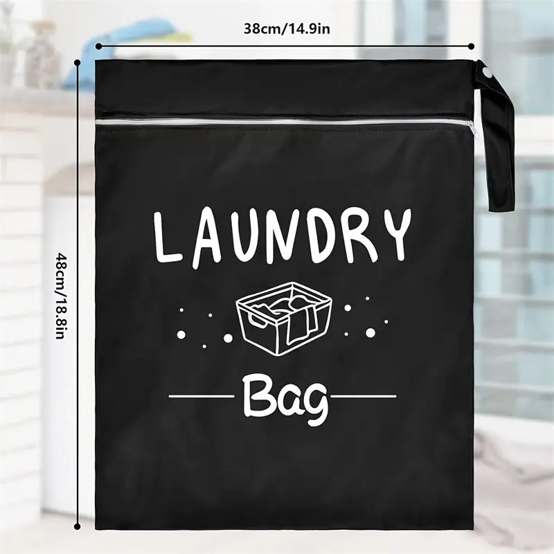 Waterproof Travel Clothing Storage Bag Large Capacity Portable Handheld Wash Bag Zipper Oxford Cloth Laundry Bag Exercise
