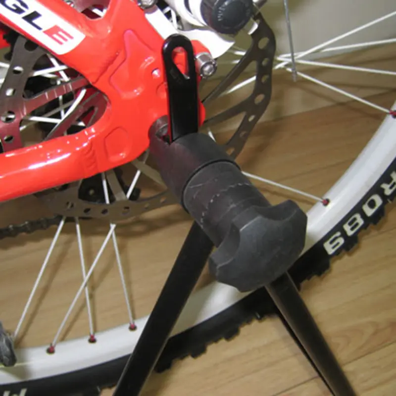 Universal Foldable Bicycle Bike Display Rack Triangle Wheel Hub Repair Stand KickStand For Vertical Parking Bike Accessories