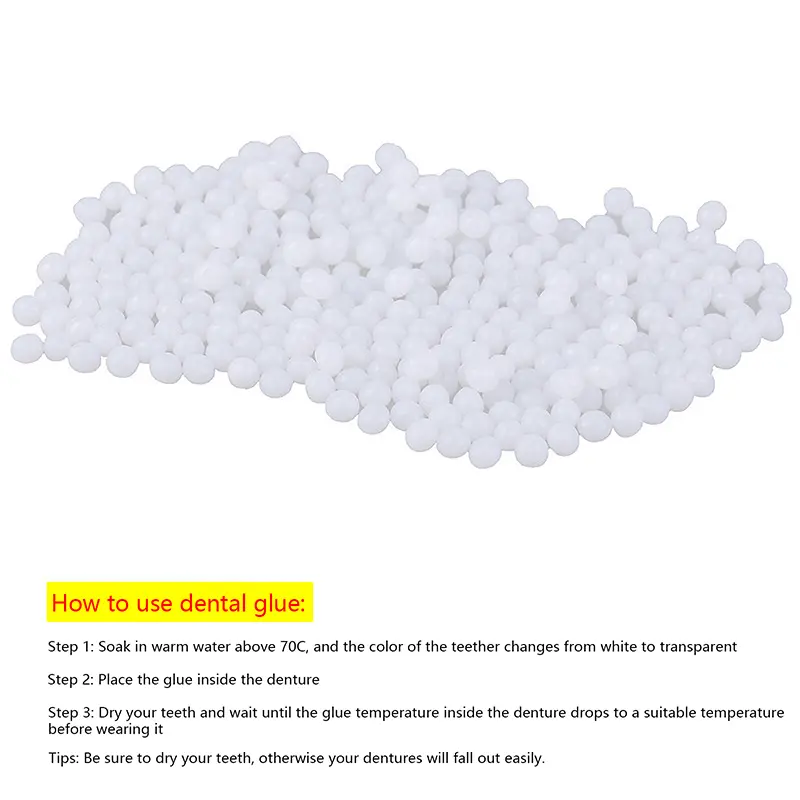 10/50/100g Dental Resin Shapeable Teeth Glue Temporary Filling Teeth Repair Makeup Dental Material Particles
