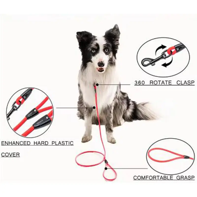 Dog Leash Long PVC Leashes Durable Training Recall Long Lead 1.5M 3M 6M 9M Great for Training Beach Yard Play