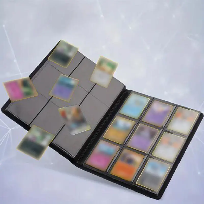 Trading Card Collector Holder 4/9/12-Pocket Binder Portable Storage Case Suitable for Game Cards Baseball Football Cards