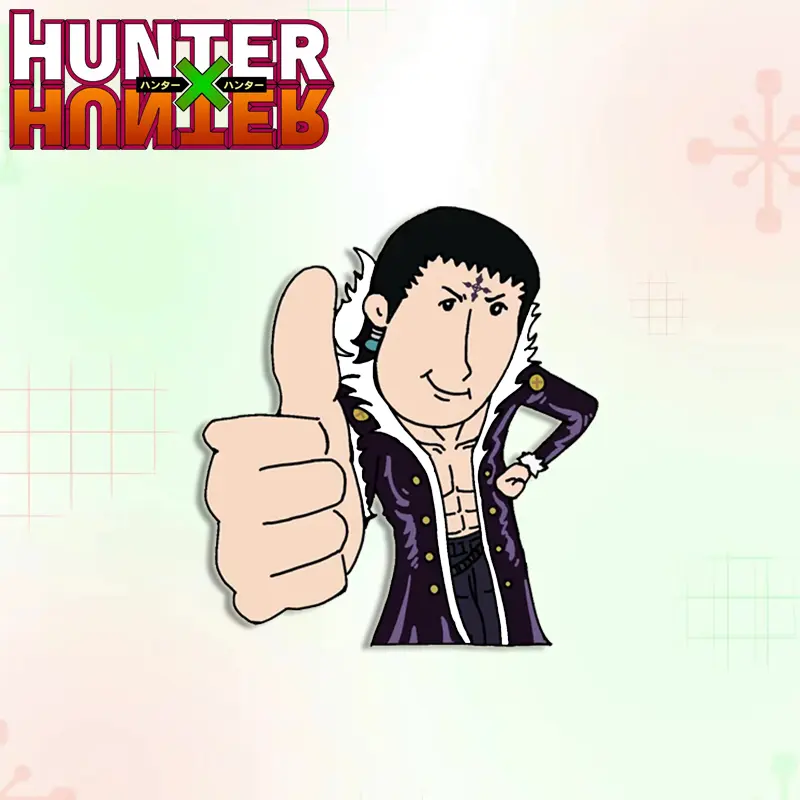 Full Time Hunter Hisoka Funny Badge Brooch Anime Cute Children's Backpack Decoration Jewelry Fashion Coat Shoulder Badge Gifts