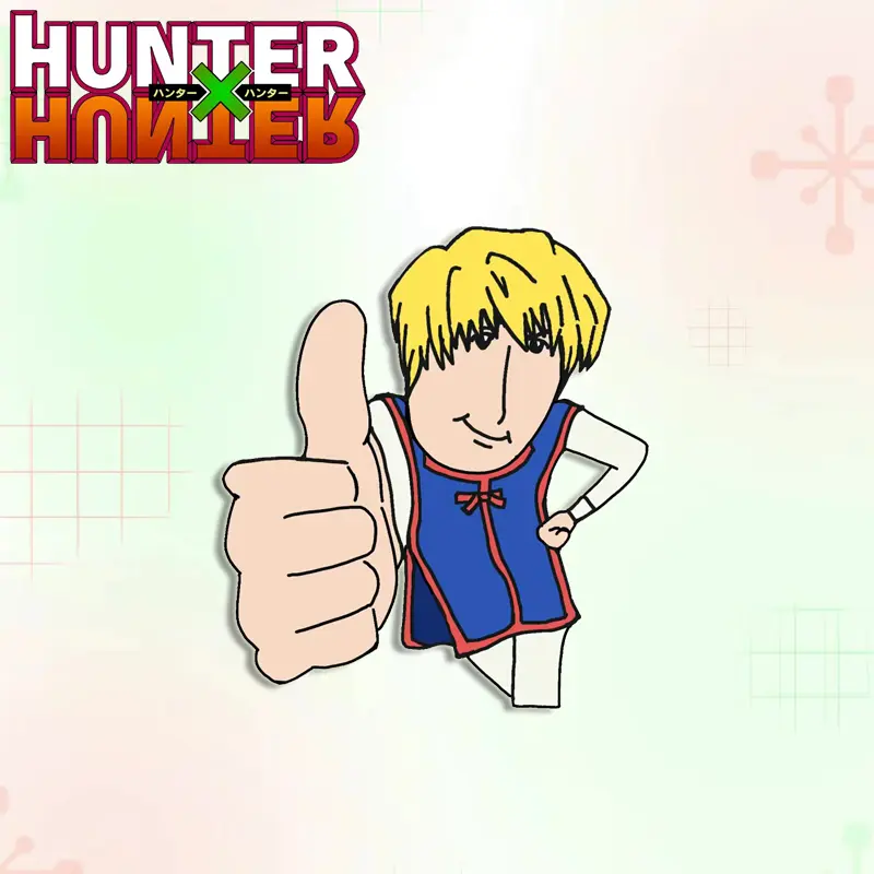 Full Time Hunter Hisoka Funny Badge Brooch Anime Cute Children's Backpack Decoration Jewelry Fashion Coat Shoulder Badge Gifts