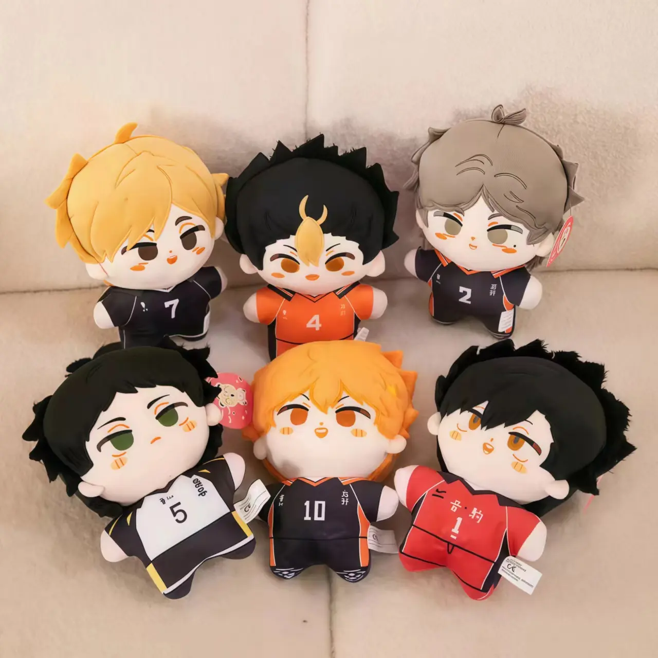 Anime Haikyuu Plush Doll 20cm Hinata Shoyo Yu Nishinoya Akaashi Koushi Kuroo Miya Atsumu Stuffed Toys Home Decor Plushie Toy