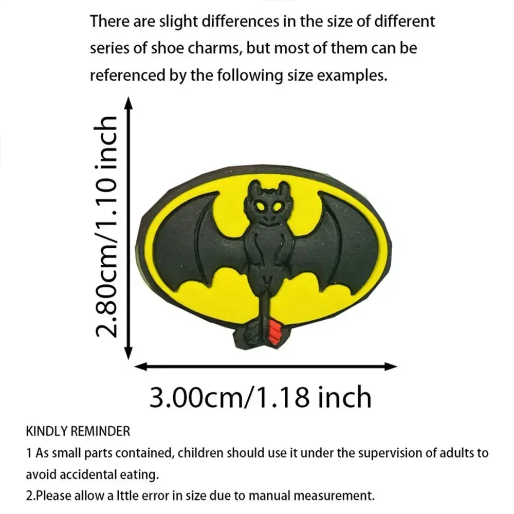 1-16pcs Dragon Toothless Cartoon Charms PVC Sandal Buckle DIY Bracelet Kids Party Gifts Shoe Accessories