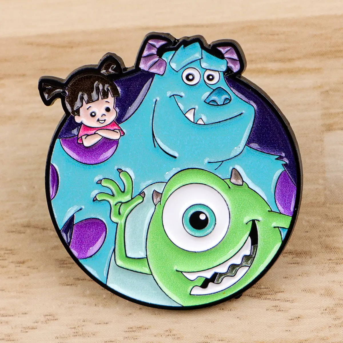 Cute Monster Mike Enamel Pin Dory Fish Brooches Lapel Badges Princess Love Couple Jewelry Halloween Gift for Friends Kids