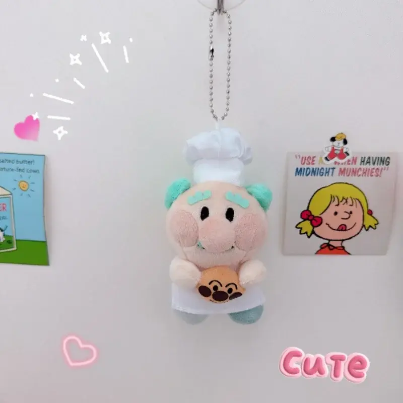 Anime Anpanmans JamS Uncle Chef Hat Cosplay Keychain Cartoon Backpack Pendant Zipper Decoration Birthday Christmas Gift