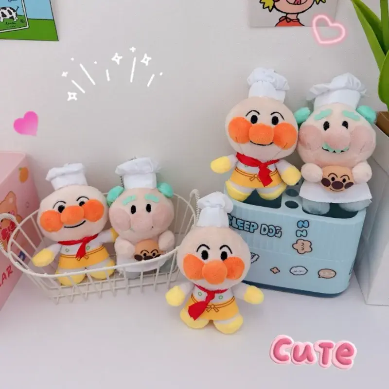 Anime Anpanmans JamS Uncle Chef Hat Cosplay Keychain Cartoon Backpack Pendant Zipper Decoration Birthday Christmas Gift