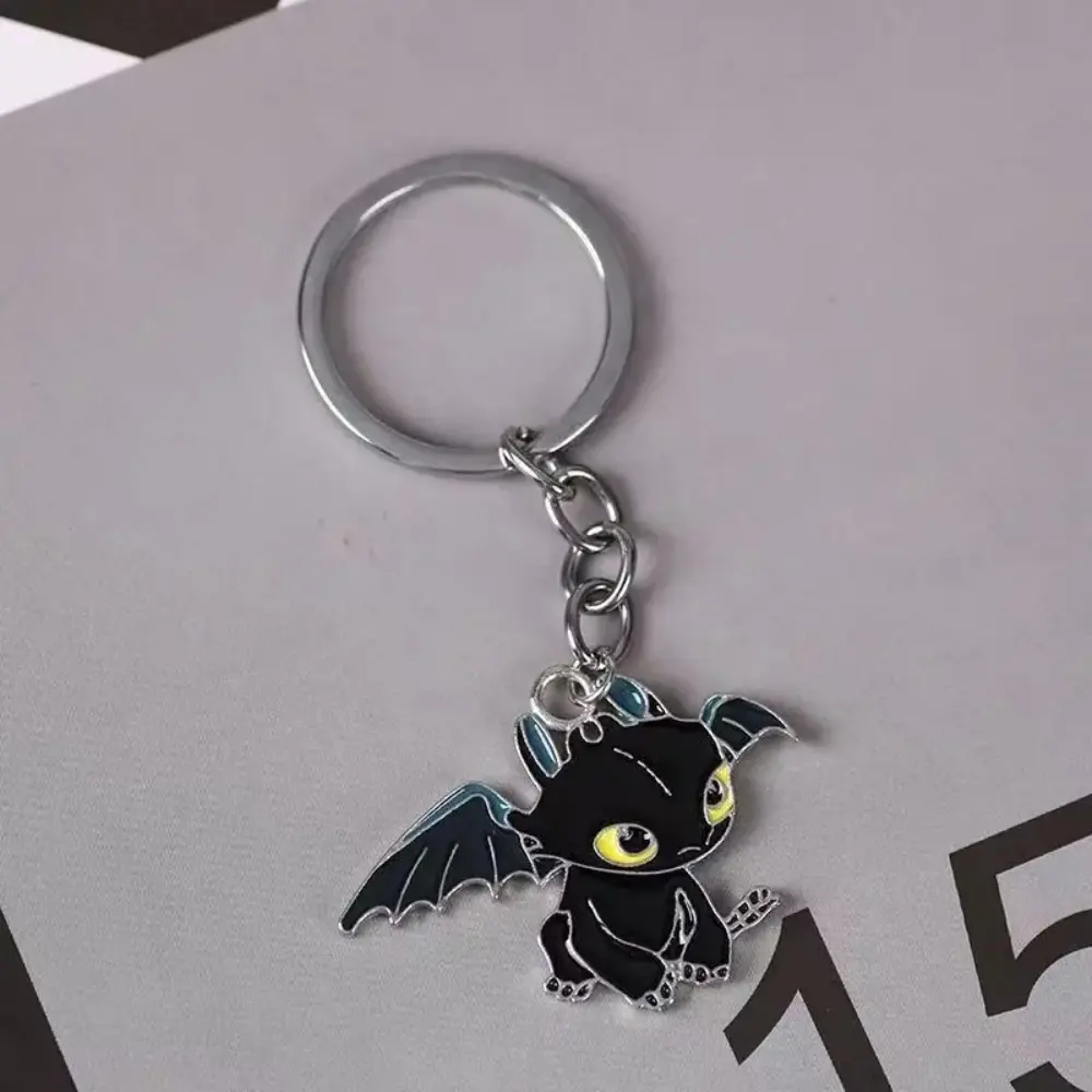 Anime Kawaii Toothless Keyring for Kids Children Cartoon Cute Keychain Light Night Fury Fashion Key Pendant Boy Girl Gifts 2025