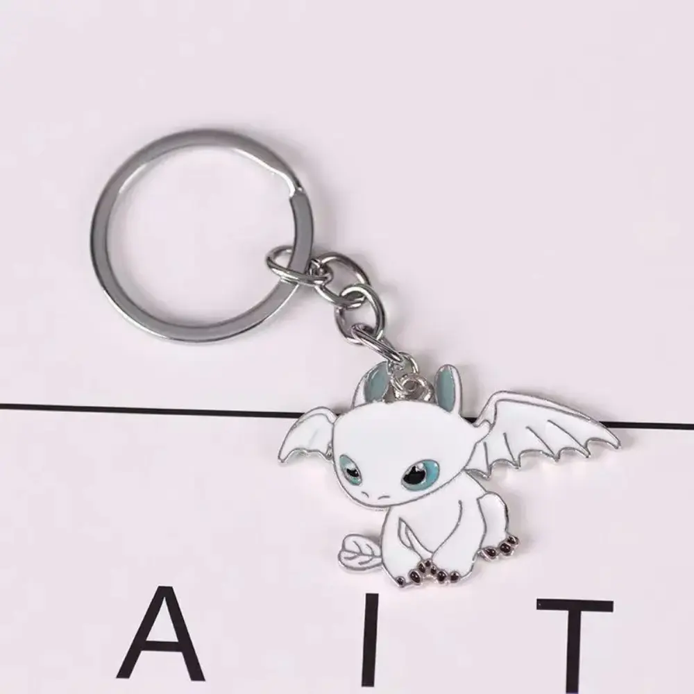 Anime Kawaii Toothless Keyring for Kids Children Cartoon Cute Keychain Light Night Fury Fashion Key Pendant Boy Girl Gifts 2025