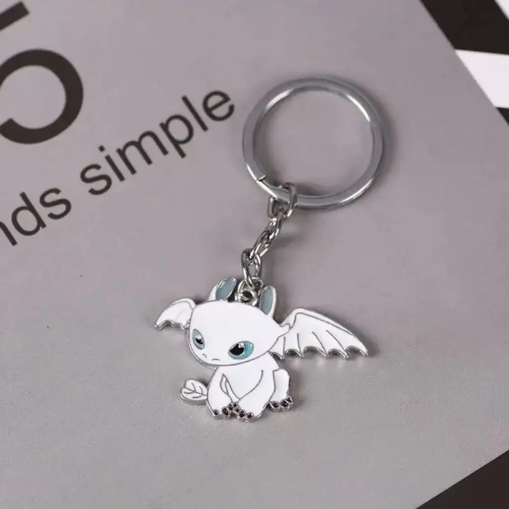 Anime Kawaii Toothless Keyring for Kids Children Cartoon Cute Keychain Light Night Fury Fashion Key Pendant Boy Girl Gifts 2025
