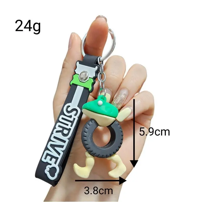 Tralalero Tralala Keychains Tungtung Sahur Brainrot Anime Action Figures Key Ring Bags Car Keys Pendant Kids Classic Toys Gift
