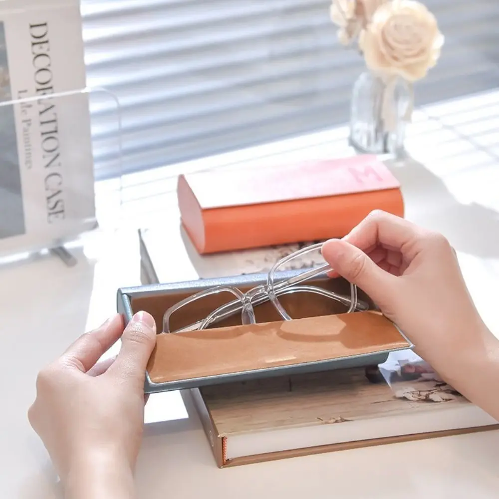 Dual- Glasses Case Double Eyeglasses Case For 2 Pair Eyeglasses Holder Portable Glasses Case Double Layer Glasses Case