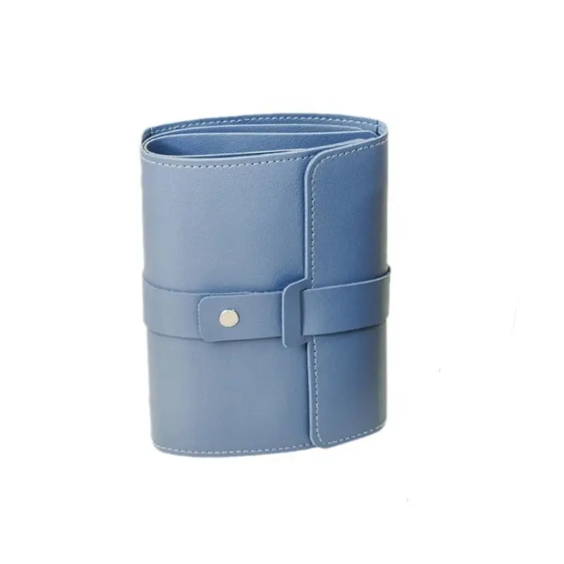 1PC PU Leather Ear Stud Storage Bag Multi-layer Jewelry Finishing Storage Organizer Book Type Storage Bag For Earrings Rings