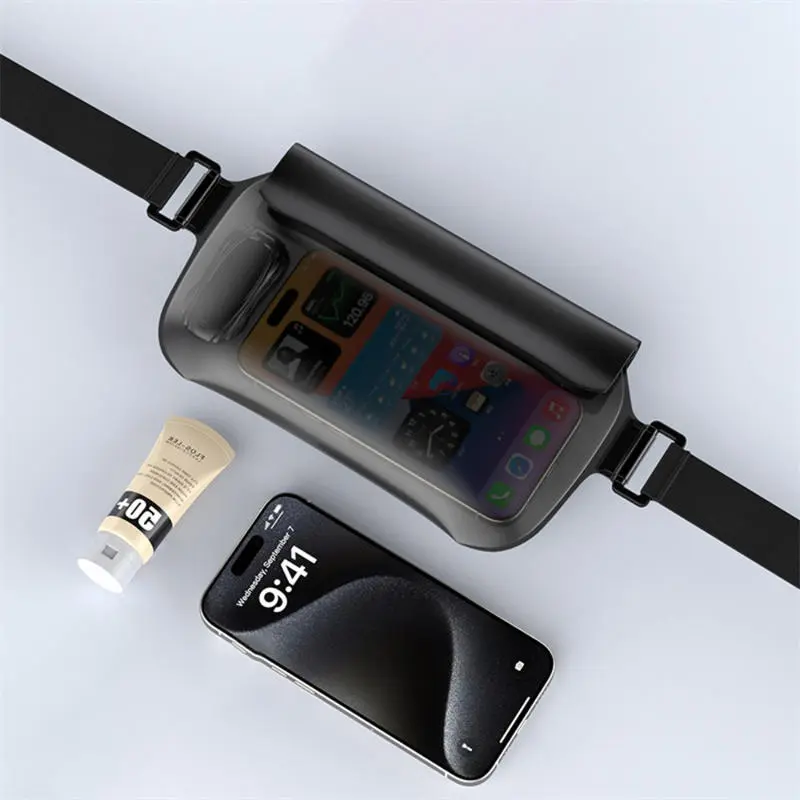 Waterproof Mobilephone Bag TPU Drift Diving Shoulder Waist Bag Belt Bag for Beach Swimming Phone Bag Phone Cover