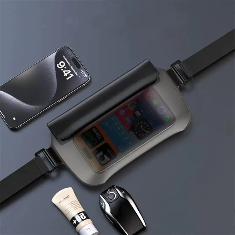 Waterproof Mobilephone Bag TPU Drift Diving Shoulder Waist Bag Belt Bag for Beach Swimming Phone Bag Phone Cover
