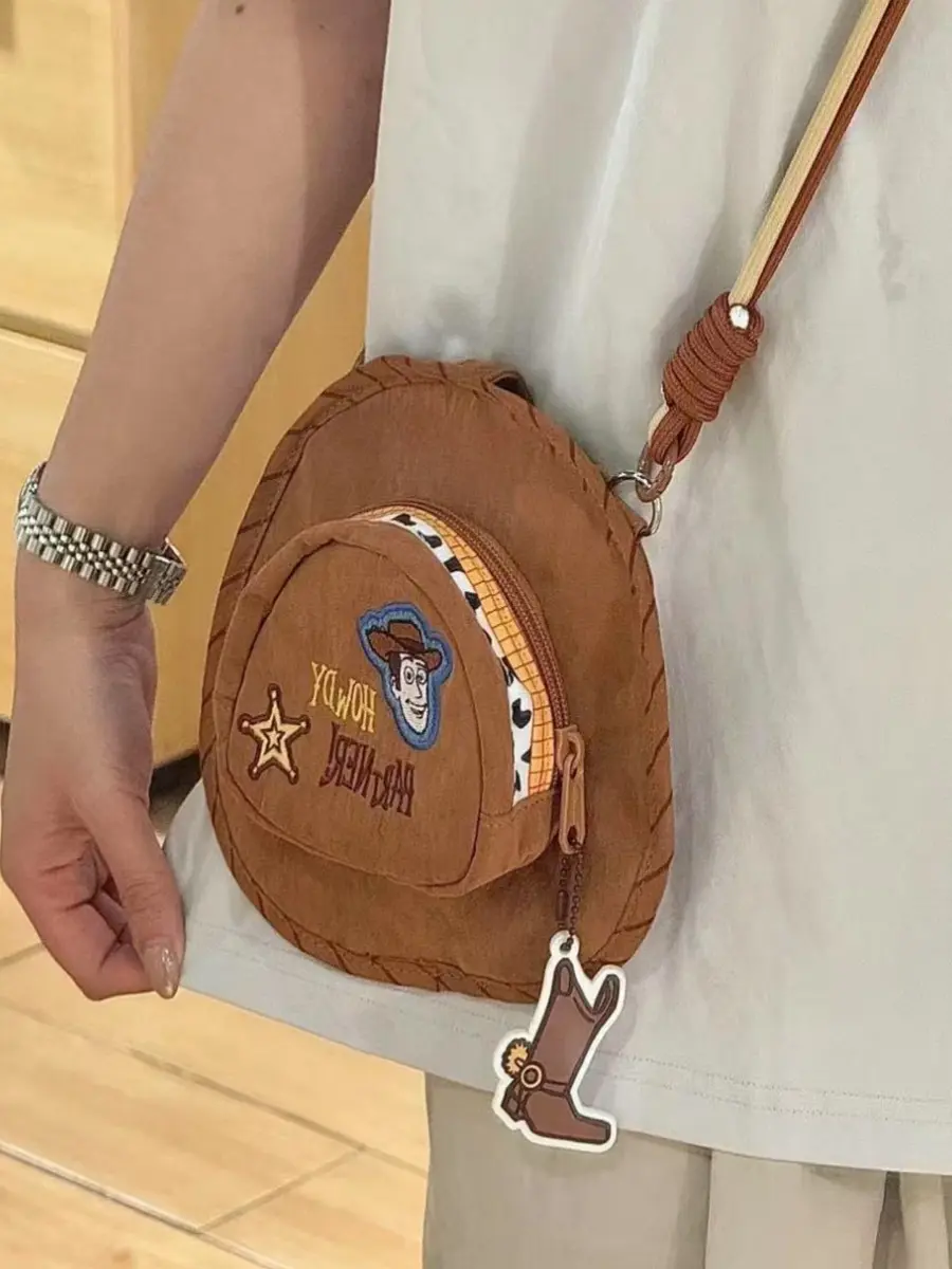 Kawaii Toy Story Inspired Cowboy Hat Messenger Bag Novel Mobile Phone Wallet As A Gift for Friends and Family