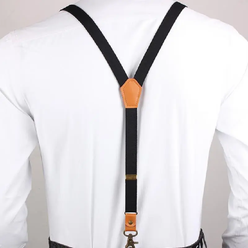 Vintage Men's Suspenders New 3 Hooks Suspenders Man For Pants Casual Mens Trouser Suspenders Fashion Adjustable Women's Braces