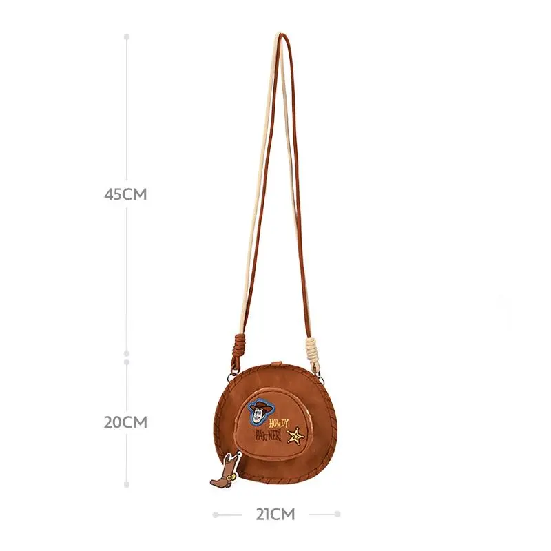 Kawaii Toy Story Inspired Cowboy Hat Messenger Bag Novel Mobile Phone Wallet As A Gift for Friends and Family