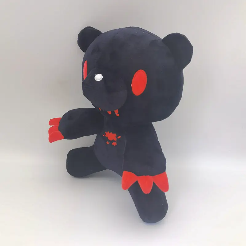 25cm Gloomy Bear Plush Toy Bloodthirsty Pink Bear Soft Toy Cute Teddy Toy Stuffed Animal Pillow for Kids Birthday Christmas Gift