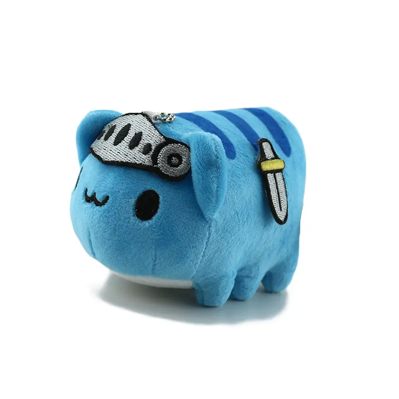 New Bugcat Capoo Plush Toys Keychain Cute Blue Caterpillar Soft Stuff Animal Bag Accessories Pendant For BIrthday GIft
