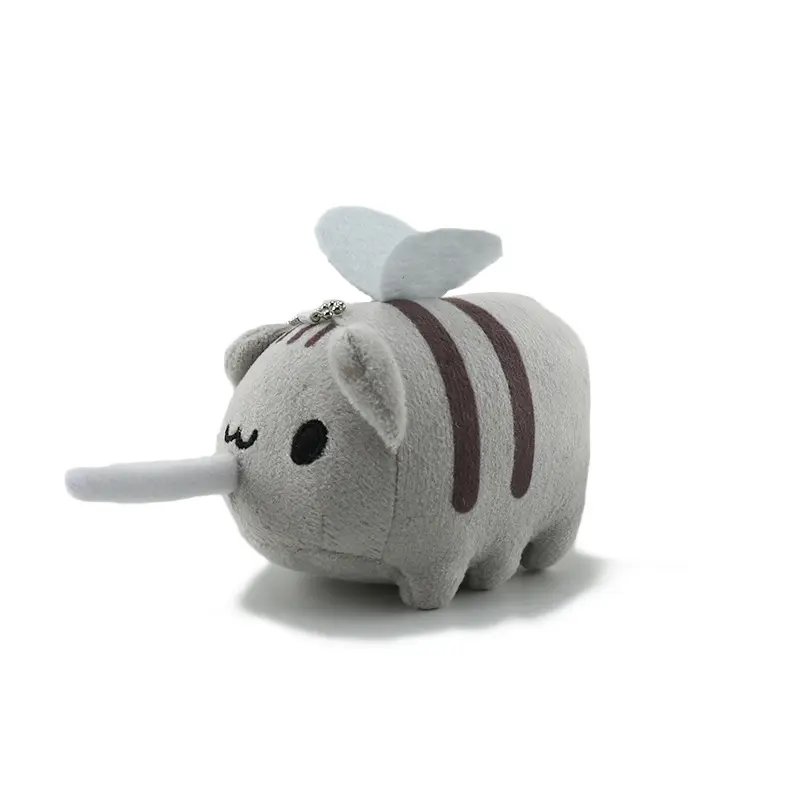 New Bugcat Capoo Plush Toys Keychain Cute Blue Caterpillar Soft Stuff Animal Bag Accessories Pendant For BIrthday GIft