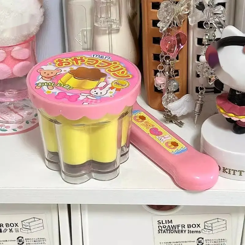 Jelly Strawberry Pudding Set Food Feeding Toy Figure Children'S Play Toy Japan Milu Pudding Pretend Play Feeding Toys
