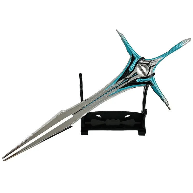 22cm Swallowed Star Anime Peripherals Divine Soldier Sword World Full Metal Sheathed Table Ornaments Crafts Collections Gifts