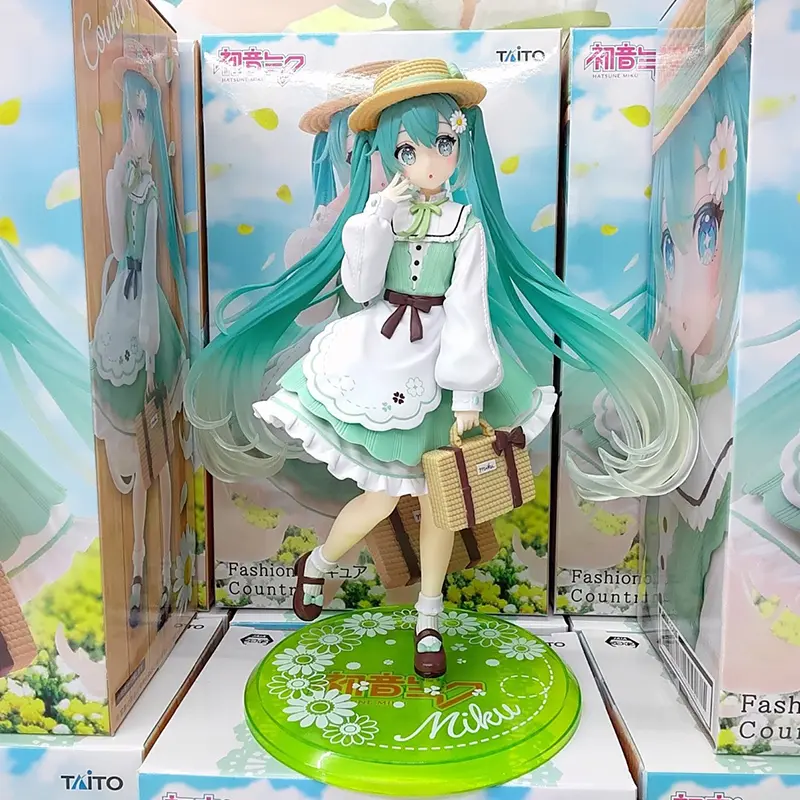 In stock 20cm taito fashion hatsune miku country anime figure toys action statuette pvc model collection doll birthday present