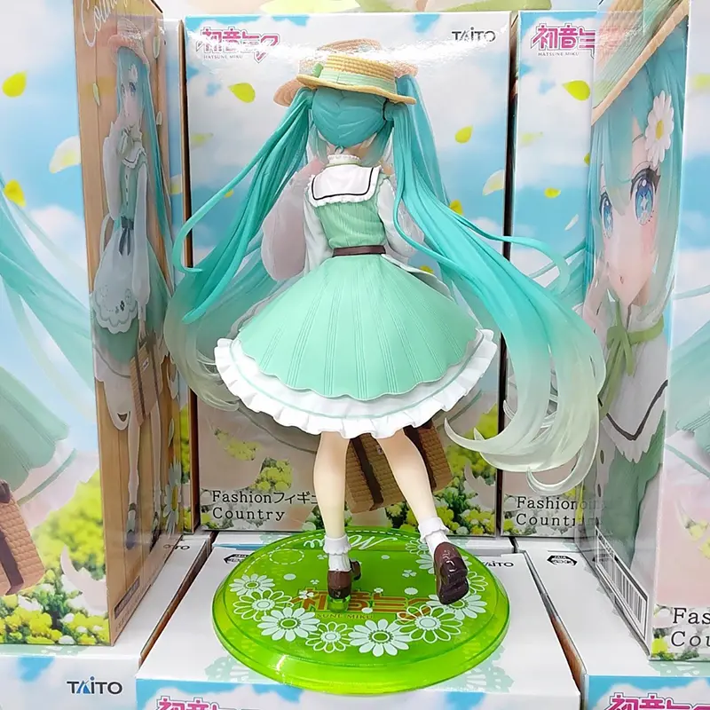 In stock 20cm taito fashion hatsune miku country anime figure toys action statuette pvc model collection doll birthday present