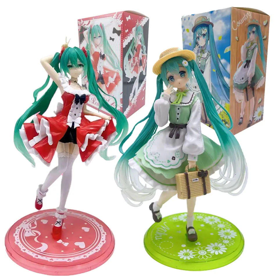 In stock 20cm taito fashion hatsune miku country anime figure toys action statuette pvc model collection doll birthday present