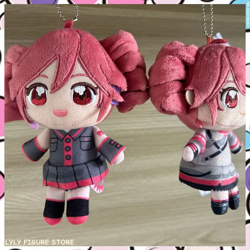 Kasane Teto Plush Keychain Doll Anime Cartoon Plushie Toy Peripherial Figure Pandent Accessories Decoration Holiday Gifts
