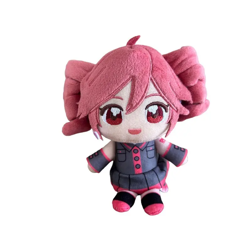 Kasane Teto Plush Keychain Doll Anime Cartoon Plushie Toy Peripherial Figure Pandent Accessories Decoration Holiday Gifts