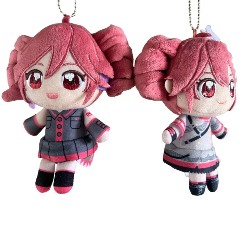 Kasane Teto Plush Keychain Doll Anime Cartoon Plushie Toy Peripherial Figure Pandent Accessories Decoration Holiday Gifts