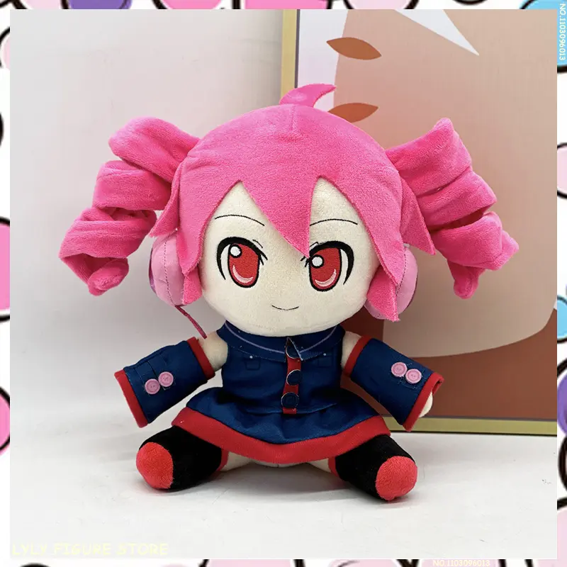 New Kasane Teto Plush With Sleeves Kawaii 22CM Girls Anime Plushie Delicate Pretty Girl Peluches Collection Deoration Gifts