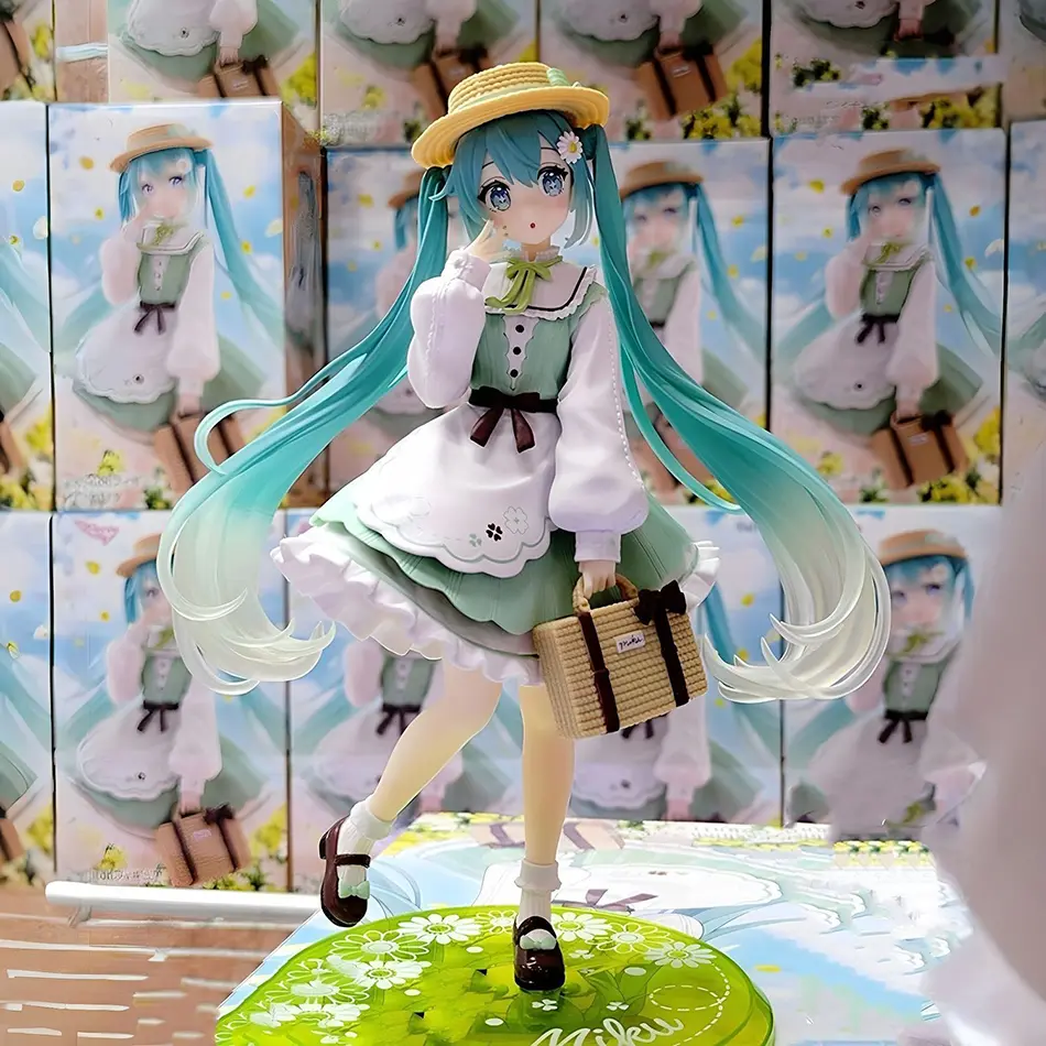 20cm Fashion Hatsune Miku Anime Figure Country Hatsune Miku Action Figures Kawaii Girls Figurine PVC Collection Model Toys