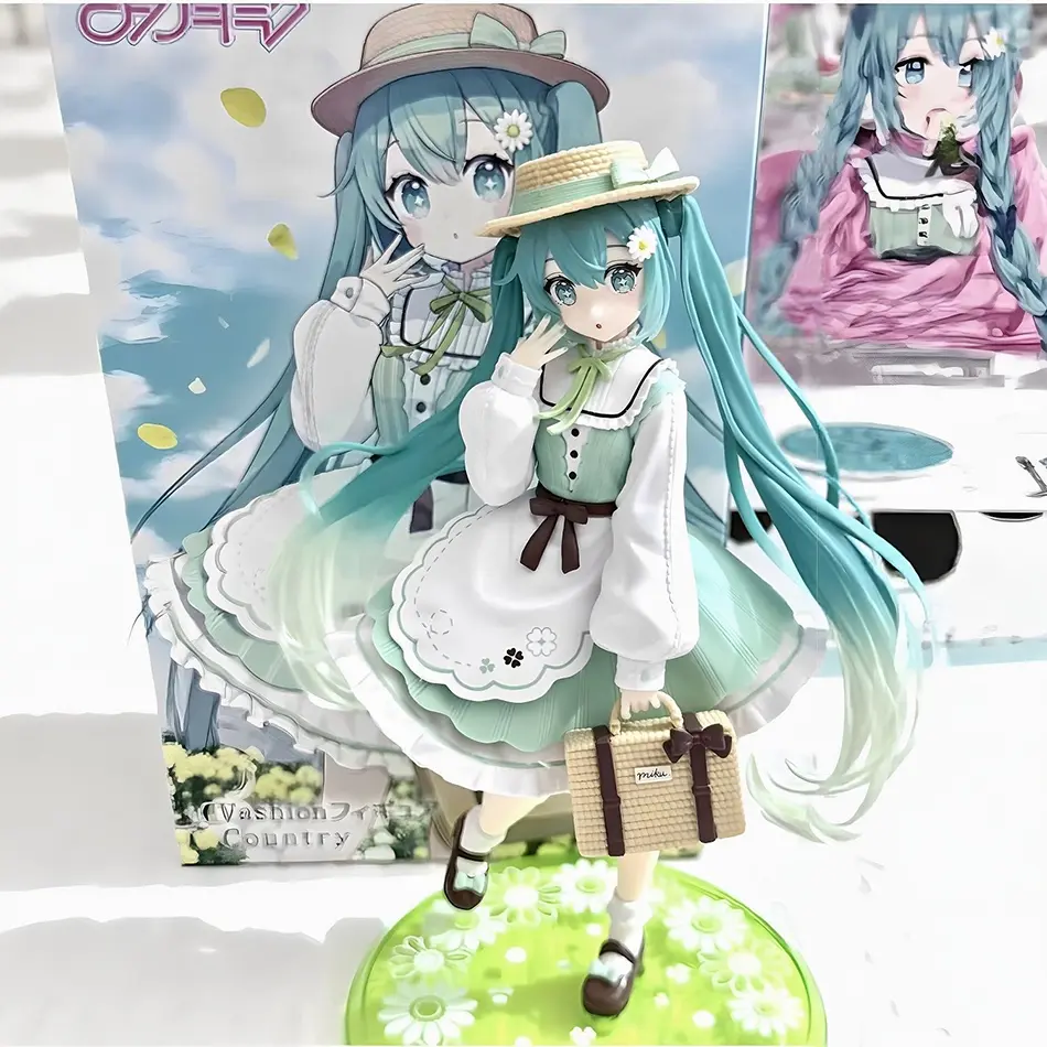 20cm Fashion Hatsune Miku Anime Figure Country Hatsune Miku Action Figures Kawaii Girls Figurine PVC Collection Model Toys