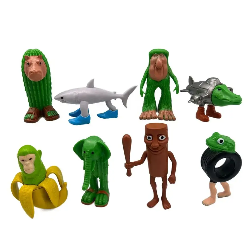 Shark Figurine Tungtungsahur Figure Funny Doll Desktop Decoration Tralalero Tralala Figure Articulated Movable 3D Printed Toy
