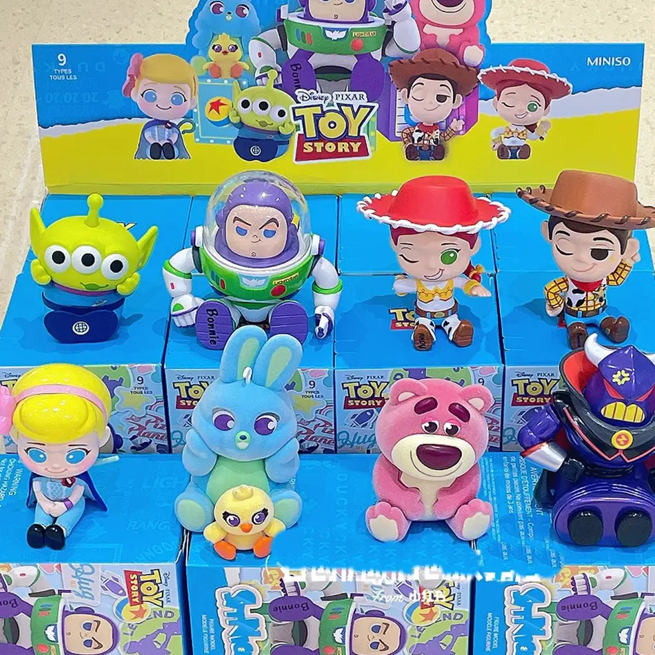 5cm 7pcs/set Disney Toys Story 4 Woody Buzz Lightyear Action Figure Anime Decoration Collection Figurine Toy Model For Children