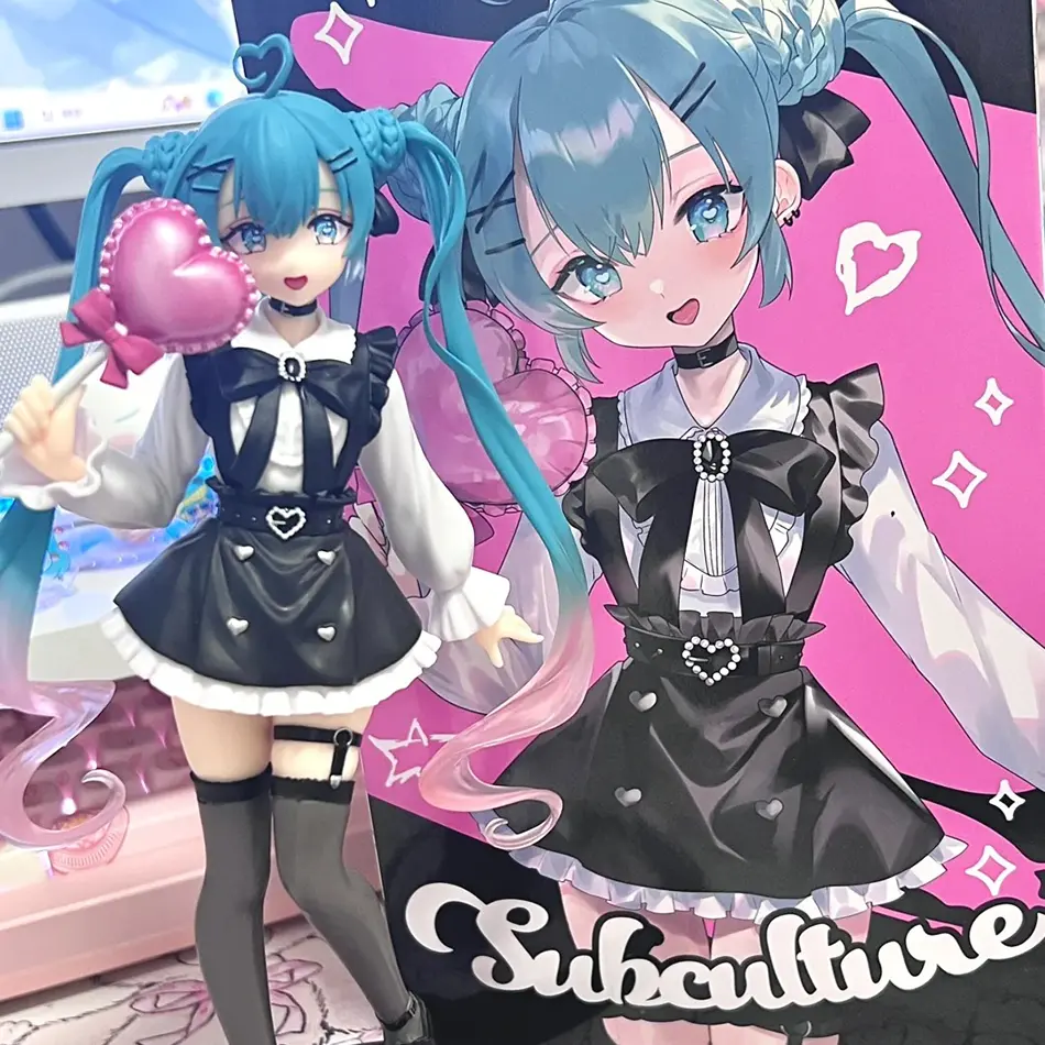20cm Sexy Girl Hatsune Miku Anime Figure Fashion Subclture Miku Action Figure Christmas Gift PVC Collection Model Doll Toys