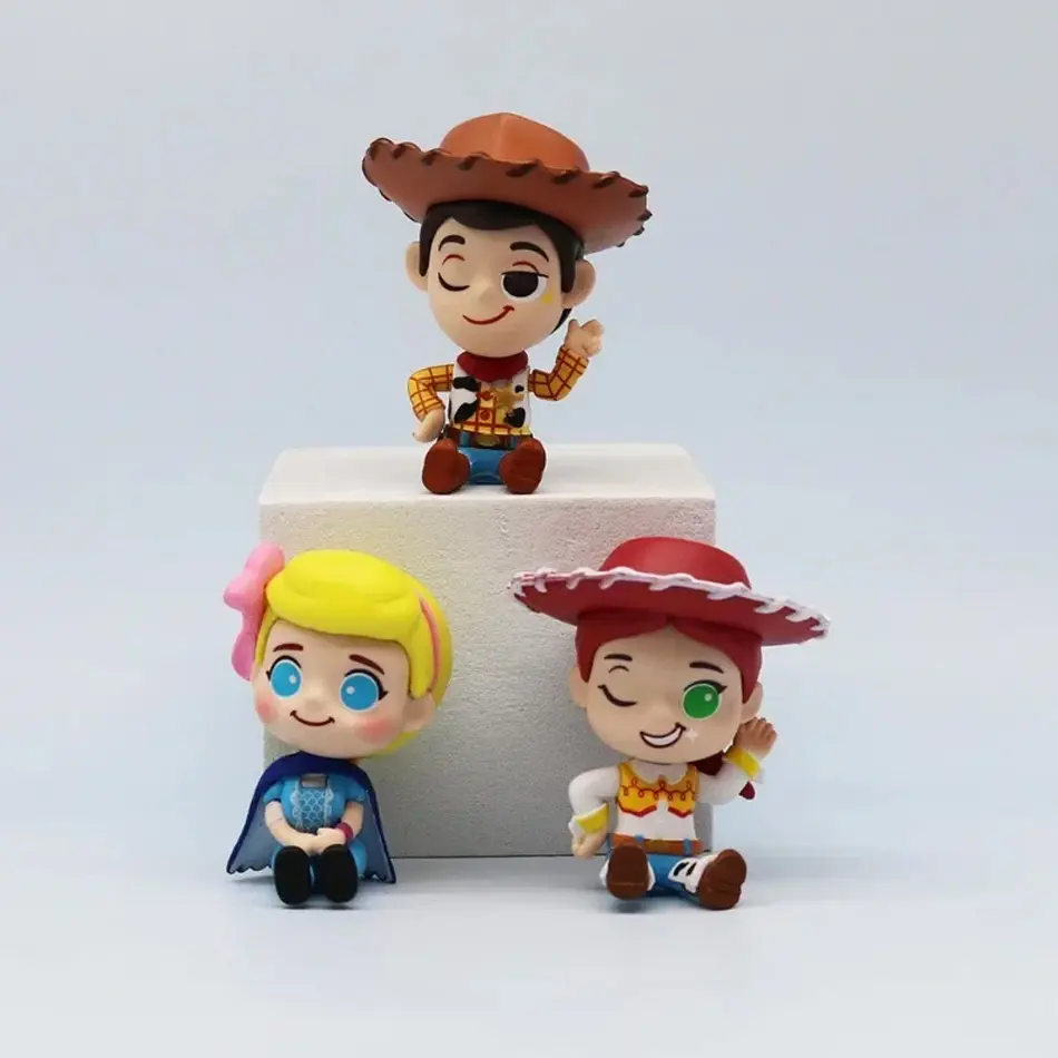 777 pcs Model Birthday Gifts 7pcs/set Toy Story Woody Buzz Lightyear Losto Jessie Movie Cartoon Action Figure Collectible