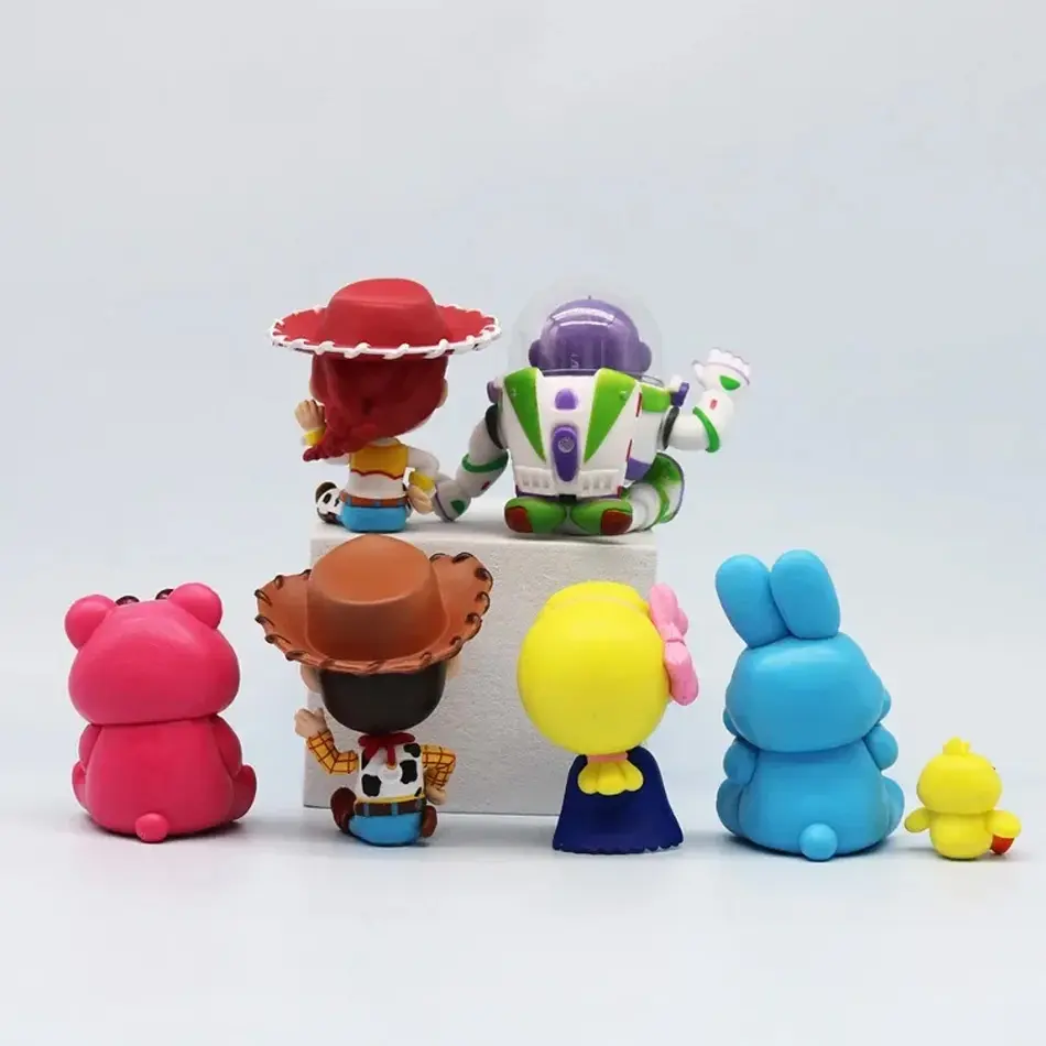 777 pcs Model Birthday Gifts 7pcs/set Toy Story Woody Buzz Lightyear Losto Jessie Movie Cartoon Action Figure Collectible