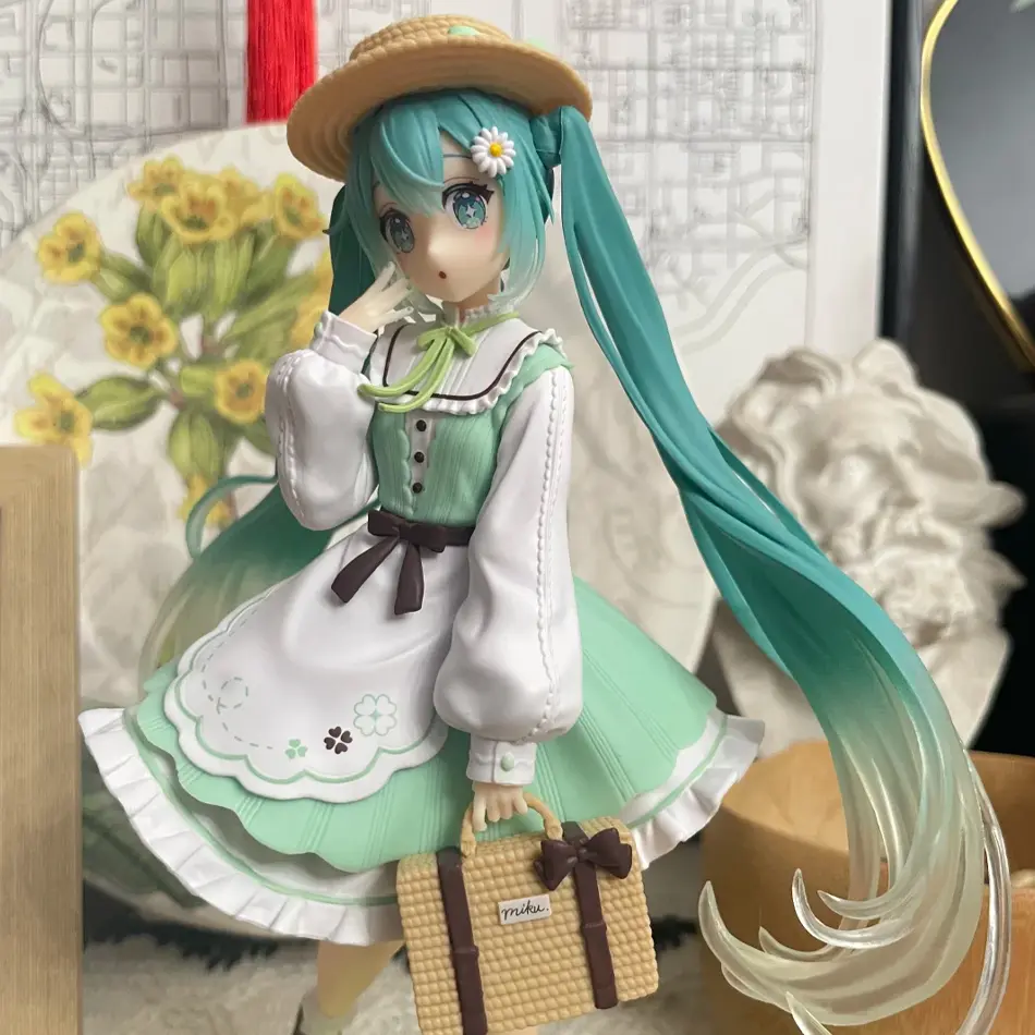 20CM Original Taito Fashion Hatsune Miku Country Anime Figure Toys Action Figurine PVC Model Collection Doll Birthday Gifts