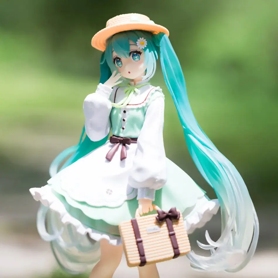 20CM Original Taito Fashion Hatsune Miku Country Anime Figure Toys Action Figurine PVC Model Collection Doll Birthday Gifts